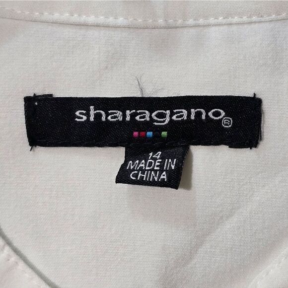 NWOT "Sharagono" dress, size 14, off white. (Light cream) - Picture 4 of 15